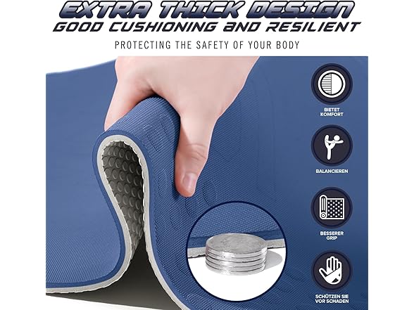 JELS Yoga Mat - Navy
