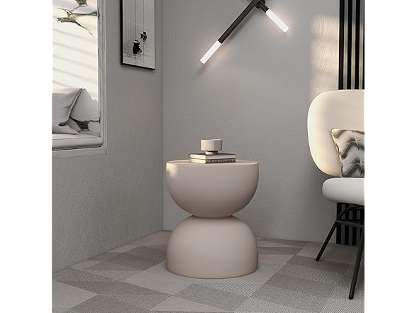 LeisureMod Sage Fiberstone Side Table