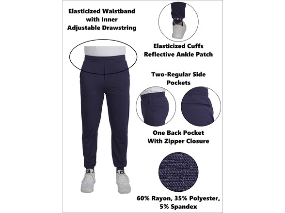3PK Asst Mens Classic Active Track Pants