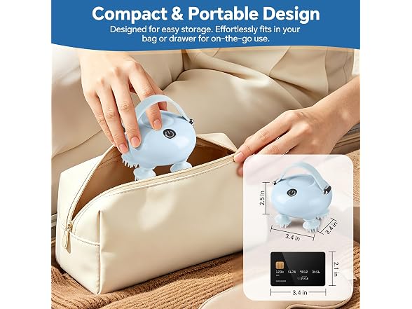 Scalp Massager, Waterproof Head