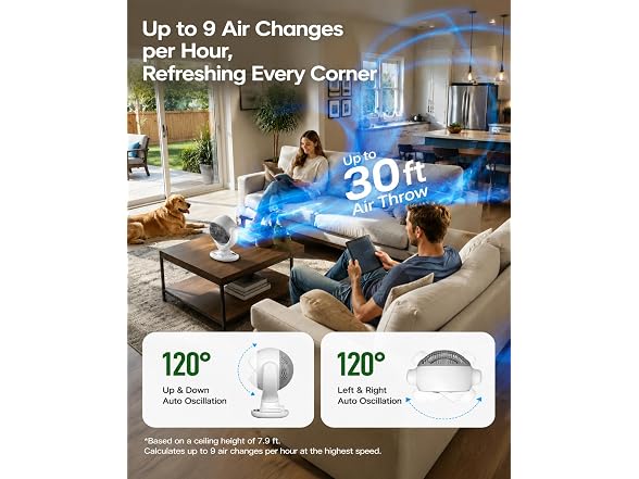 Aaoyun Cordless Desk Fan