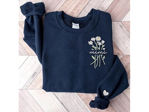 Mimi Daisy Flower Christmas Sweatshirt