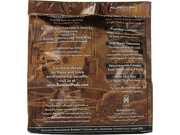 Baronet Colombian Coffee Pods, 18ct