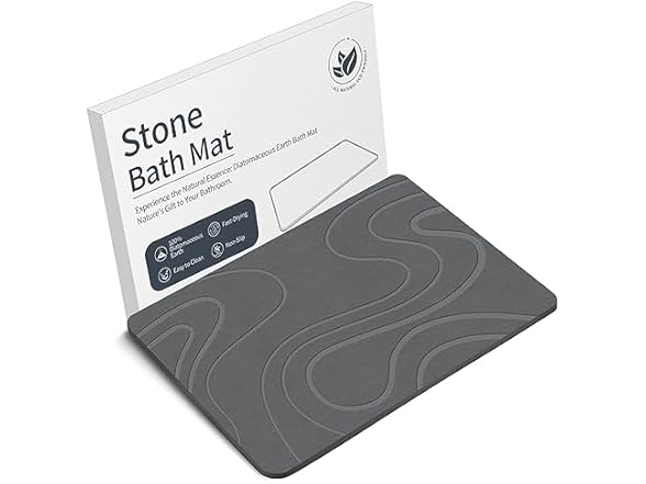 Veeloim BC1286825070005 Stone Bath Mat