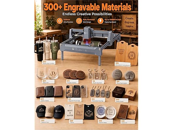 Carverall BC1372026054342 K15 Pro 5W laser engraver