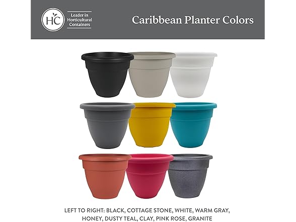 HC Planter 8in Stone 4pk