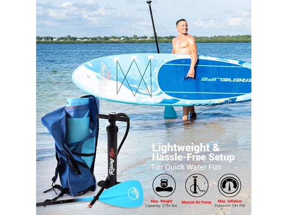 SereneLife Inflatable Stand Up Paddle Board 10'6"
