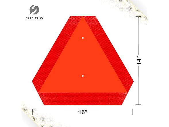 Sicol Plus Slow Moving Vehicle Sign