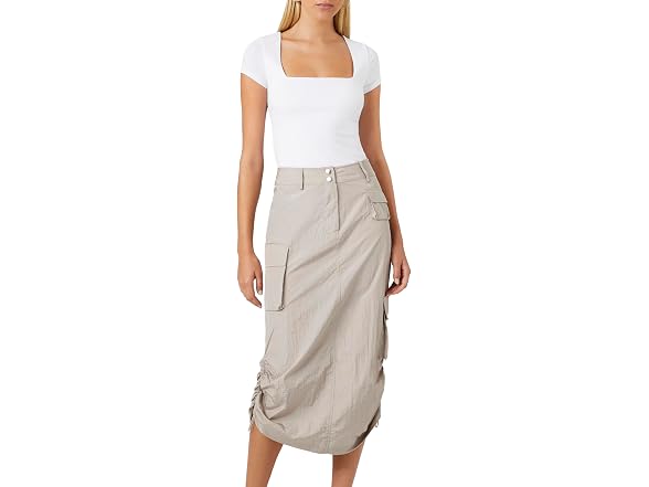 Forever 21  (XS) Cargo Midi Goat Skirt