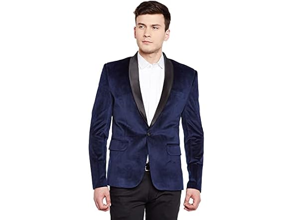 Wintage Men (46) Premium Velvet Notch Lapel Blazer