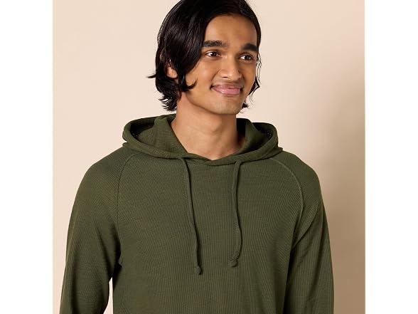 Amazon Essentials Men Long-sleeve Slub Hoodie