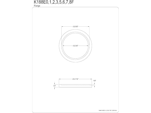 Kingston Brass Shower Scape Brass Tub Spout Flange