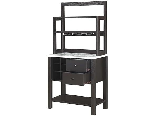 Convenience Concepts Newport Serving Bar Cart