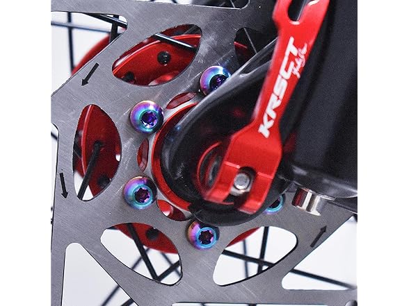 Bike Disc Brake Rotor Bolts M5x10 12pc