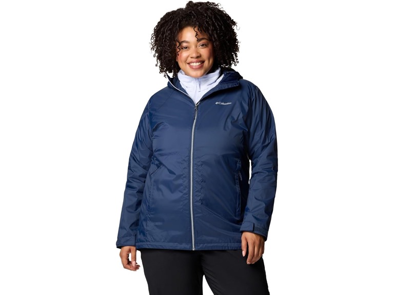Columbia Womens Switchback II Lined Long Rain Jacket