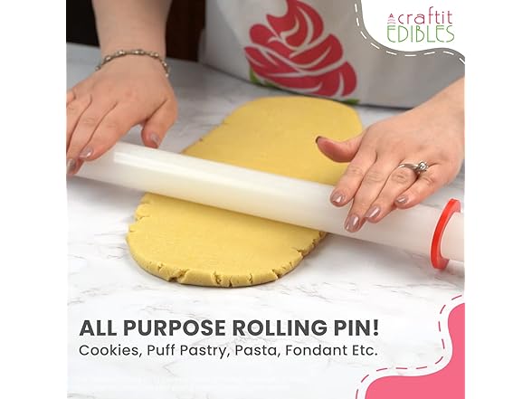 Rolling Pin w/ Thickness Rings 20