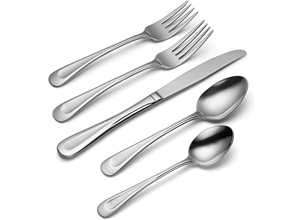 Oneida Silverware Set, Satin Sand Dune 20-Piece