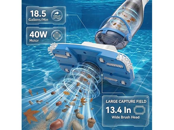 Consciot Pool Vacuum for Above Ground Pool & Inground Pool