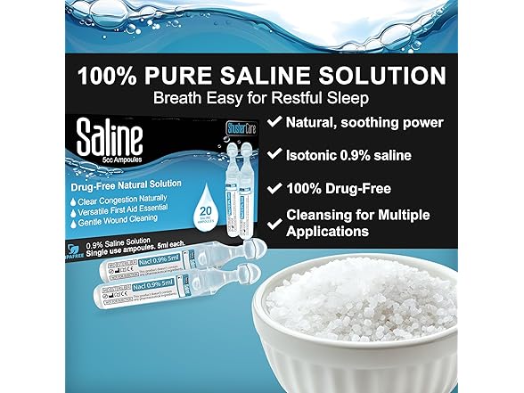 Saline Ampoules 20ct