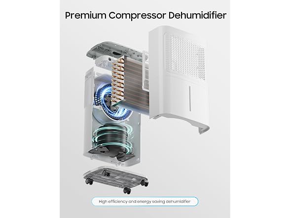 2500 Sq.Ft Dehumidifier for Bas, 34 Pint