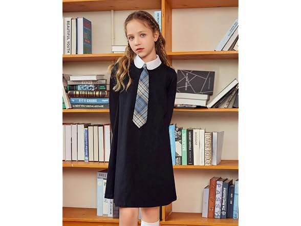Girls Peter Pan Collar T-Shirt Dress