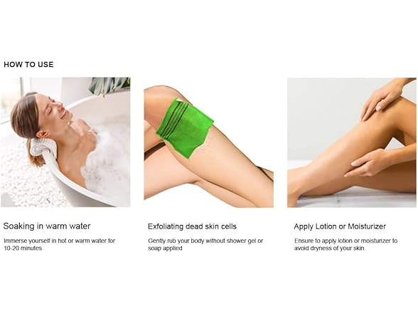 Korean Bath Exfoliating Washcloth Body