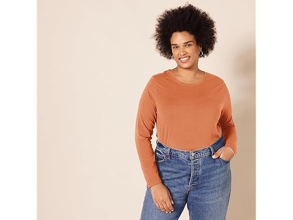 Essentials Women's Crew Tee Caramel S