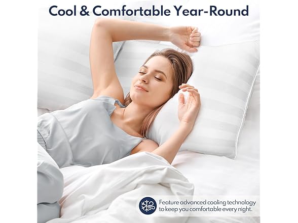 DIORIS Luxury Bed Pillows for Sleeping