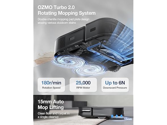 ECOVACS DEEBOT X2 Combo Robot Vacuum and Mop