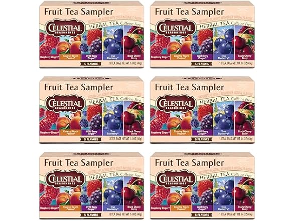 6PK Celestial Seasonings Fruit Tea Sampler