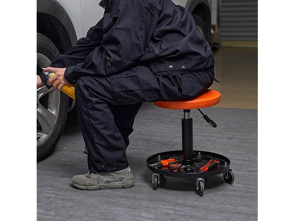 Mechanic Stool, 250 LBS Rolling Pneumatic