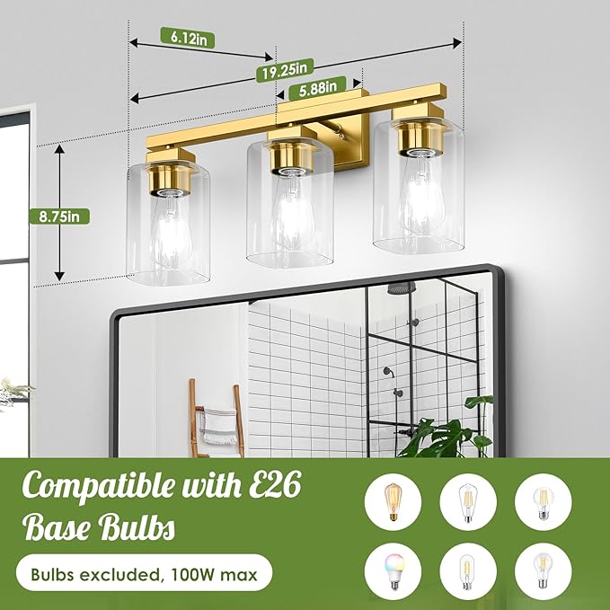 Beslowe Modern Matte Gold Wall Sconce - Choose Size - Gallery 17
