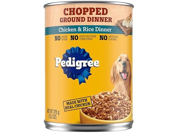 Pedigree Chopped Ground Dinner Wet Dog Food, Chick