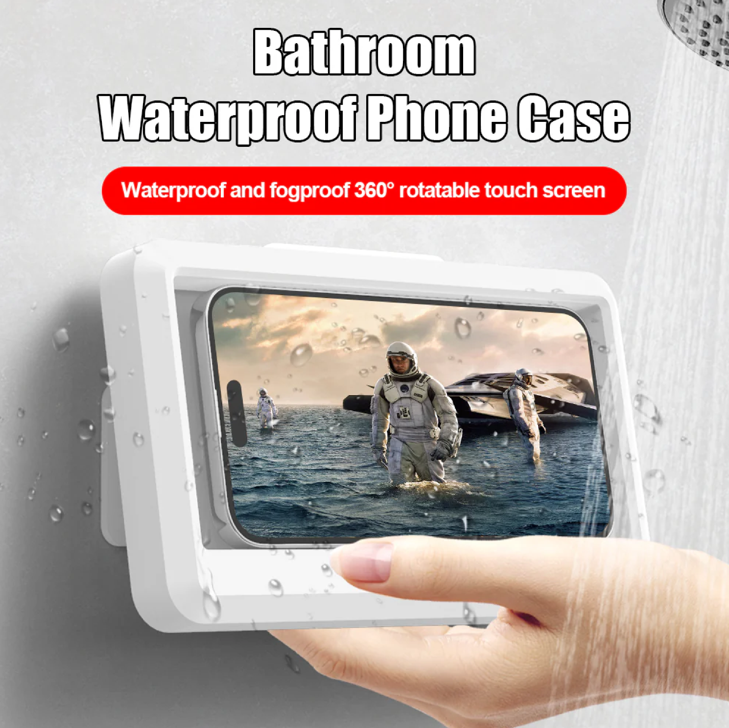 Waterproof Shower 360Degree Phone Holder - Gallery 30