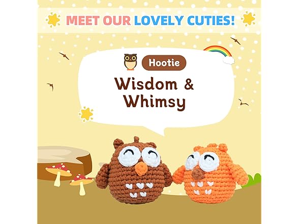 yes.Sister DIY Crochet Kit Set of 2 Owls