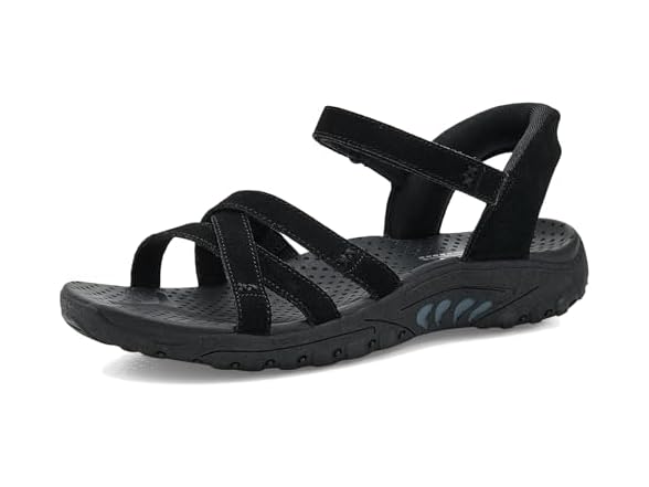 Skechers Women's Double Stitched Suede Slingback Sandals (5.5)