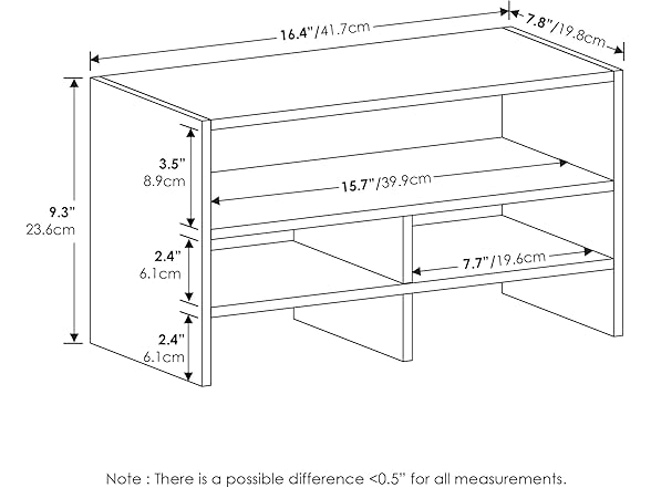 Furinno Hermite Organizing Shelf Bookcase