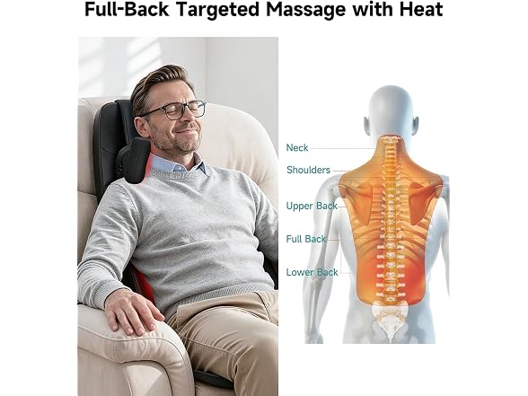 Flekzo Shiatsu Back Massager Chair Pa 2
