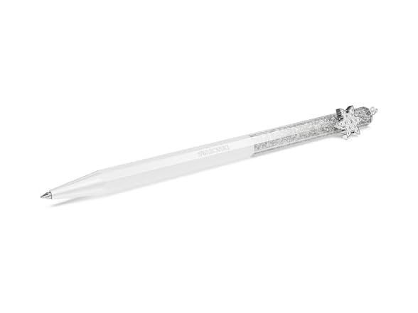 Swarovksi Crystalline ballpoint pen, Octagon shape, Snowflake, White, White lacquered (Open Box)