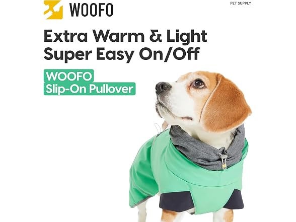 Dog Slip-on Winter Coat, Warm,Lightweight, A