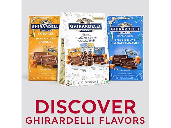 Ghirardelli Holiday Caramel Choc Squares