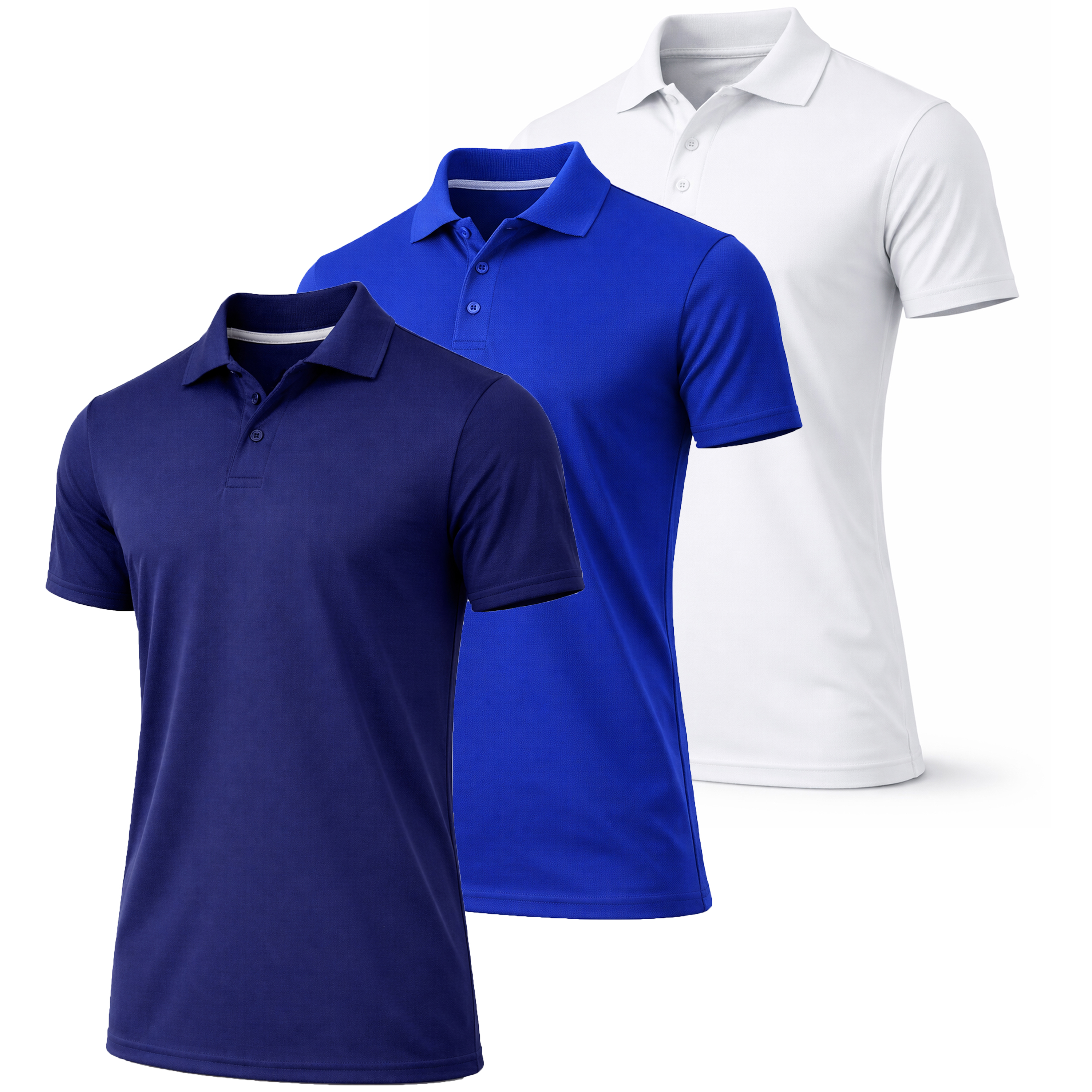 3Pk Mens S/S Performance Polo (S-3XL) - Gallery 25
