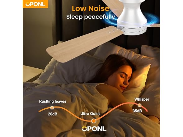 OPONL 42in Low Profile Ceiling Fan