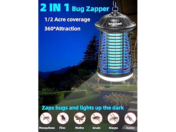4200V Bug Zapper with LED Light
