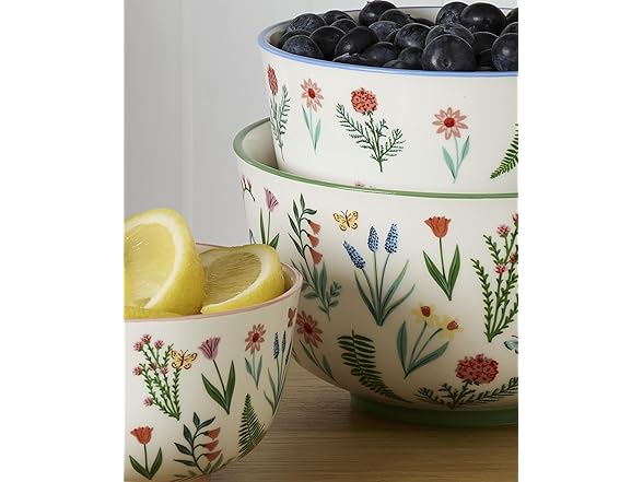 Oneida Serveware, First Blooms Nesting Bowls Set Of 3