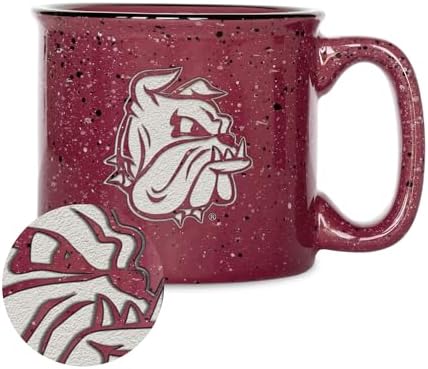 Rico Industries NCAA Minnesota-Duluth Bulldogs Speckle 12oz Laser Engraved Campfire Mug