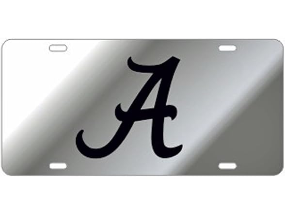 ALABAMA CRIMSON TIDE Mirror"A" Laser Cut Plate
