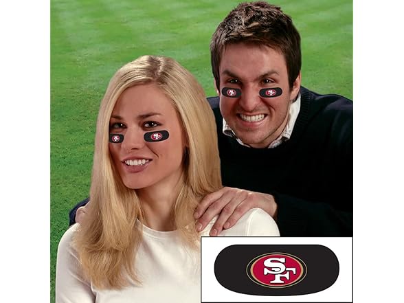 San Francisco 49ers Eye Black Stickers