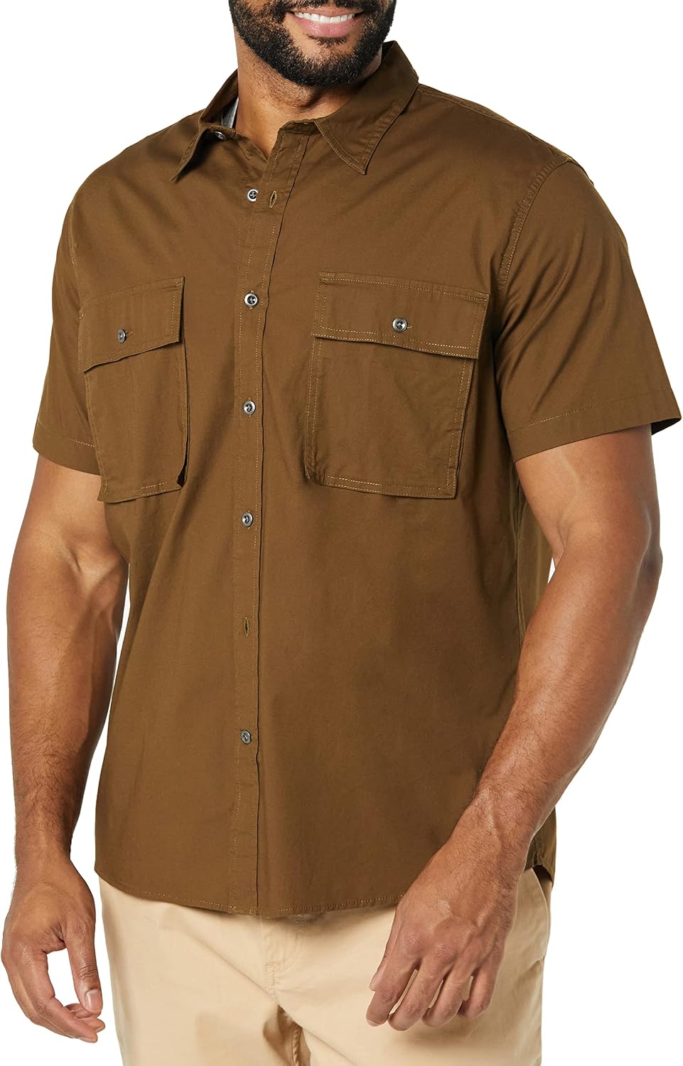 Amazon Essentials Men Two-pocket Utility Shirt - Gallery 8