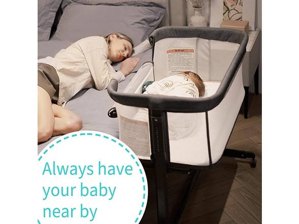 AMKE Baby Bedside Bassinet Sleeper